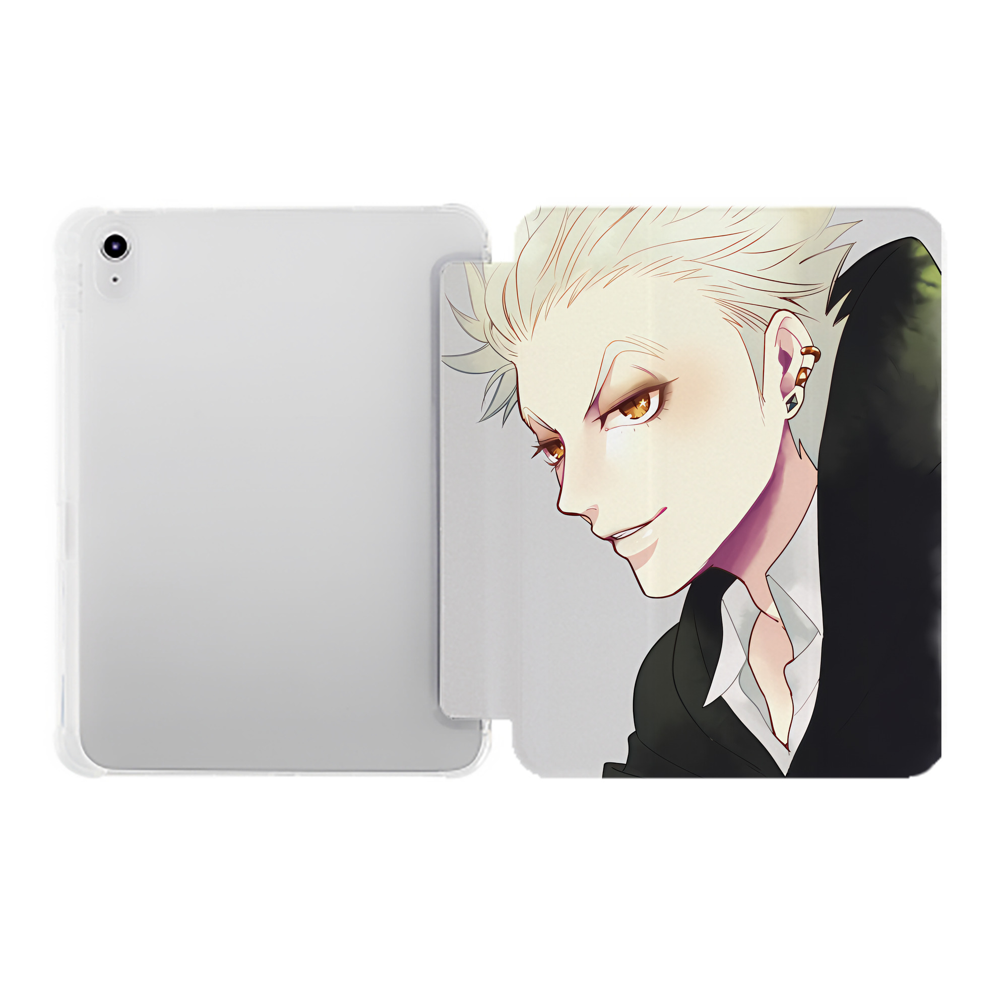 （画像用） ハイキュー!! Haikyu!! IPad ケース ペン収納付き 三つ折りスタンド PUレザー×シリコン 対応機種9.5/10.5/10.9インチ